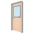 EN1634 1.5 mm galvanized Steel hollow Metal Door Fire rated Exit Door With Panic Bar